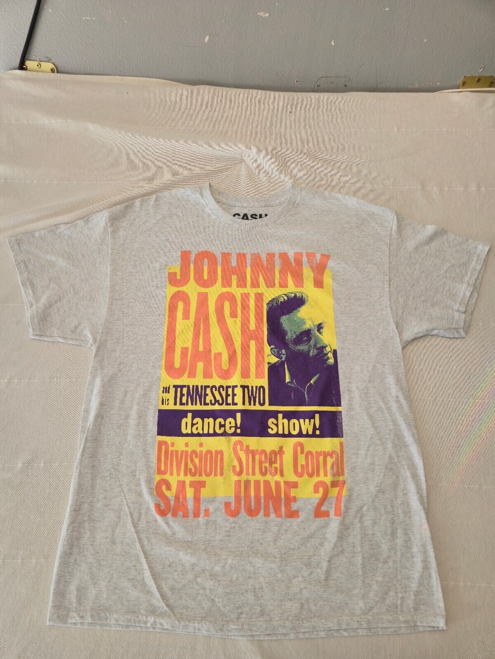 Johnny Cash Tennessee Two Dance Show Graphic T-Shirt XL New